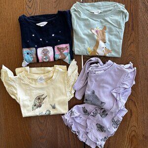 Bundle of Various Long Short Sleeve T-Shirts + Matching Outfit Size 3T